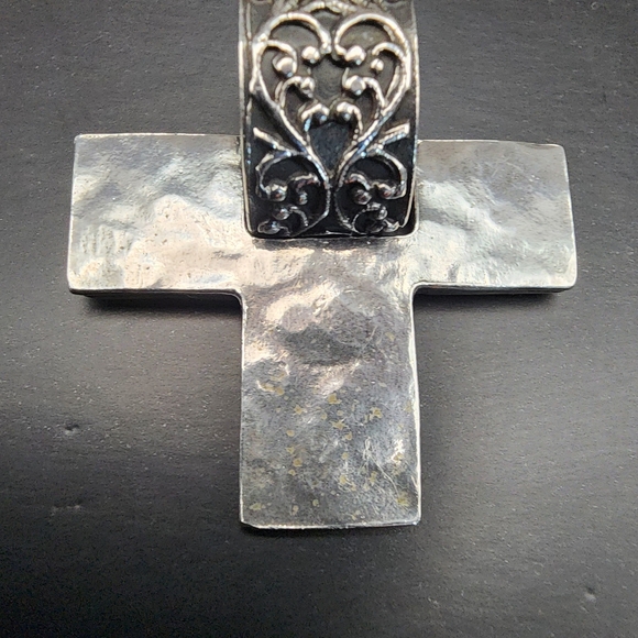 Silpada Oxidized Cross Pendant Filigree S1514 - Picture 3 of 4